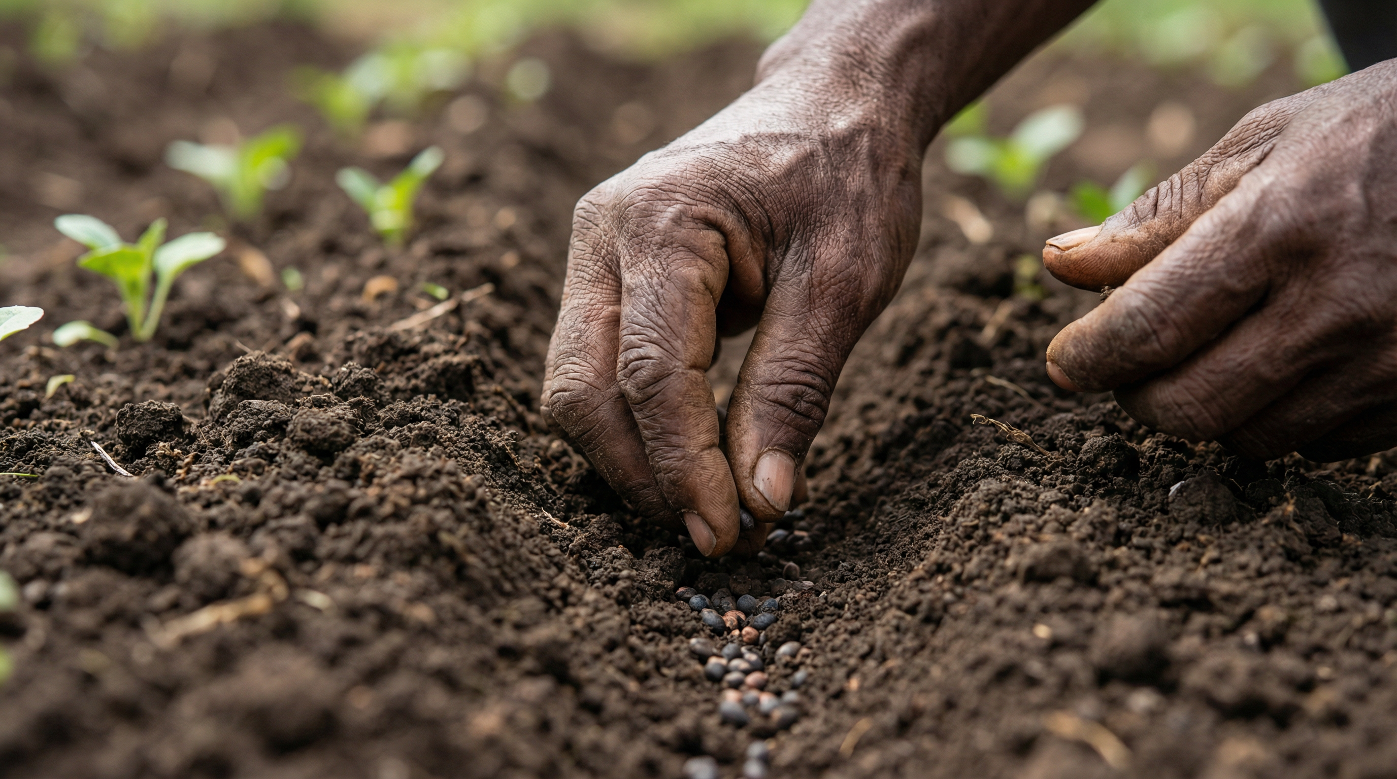 Planting Seeds in Prepared Soil